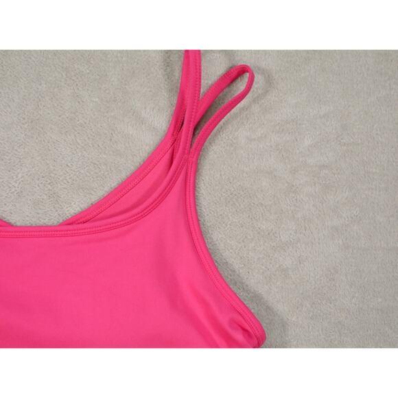 Danskin Womens Pink Scallop Crop Tank Size L - Picture 7 of 11